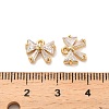 Brass Cubic Zirconia Charms KK-D300-08G-3