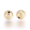 Brass Textured Beads X-KK-Q669-36G-2