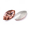 Faceted Horse Eye Glass Pointed Back Rhinestone Cabochons RGLA-A011-17x32mm-S26-2