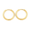 Ion Plating(IP) Round Ring 304 Stainless Steel Hoop Earrings for Women LS-EJEW-G388-02B-G-1