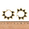 Glass Beaded Hoop Earrings EJEW-MZ00750-7