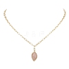 Brass Paperclip Chain Necklaces for Women NJEW-JN04981-1