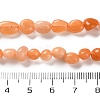 Natural Red Aventurine Beads Strands G-P497-01C-59-5