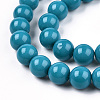 Opaque Solid Color Glass Beads Strands GLAA-T032-P10mm-13-3