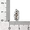 Horse Eye Brass with Glass Charms KK-G525-04P-02-3