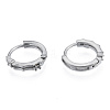 Tarnish Resistant 304 Stainless Steel Hoop Earrings Findings STAS-N092-189-1