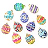 40Pcs 20 Styles Printed Alloy Pendants FIND-CJ0011-18-9