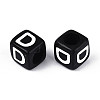 Initial Acrylic Horizontal Hole Beads OACR-ZX006-35D-2