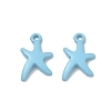 Spray Painted Alloy Pendants AL-CBA5D51-01B-2