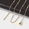 Brass Chain Necklaces MAK-L009-12G-2