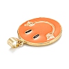 Brass Enamel Pendants KK-M220-02G-C-3