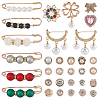 Alloy Safety Pin Brooch AJEW-SP0002-10-1
