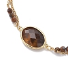Natural Tiger Eye & Non-magnetic Synthetic Hematite Beads Multi-strand Bracelets BJEW-JB12122-02-3