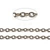 Brass Coated Iron Flat Cable Chains CH-CJC0001-04AB-1