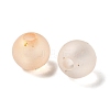 Frosted Transparent Acrylic Beads OACR-F013-13E-2