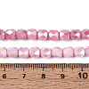 Anti-Tarnish Electroplate Glass Beads Strands GLAA-N057-6mm-03-4