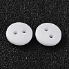 2-Hole Flat Round Resin Sewing Buttons for Costume Design BUTT-E119-24L-19-2