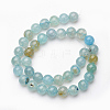 Natural Agate Beads Strands G-J361-01-8mm-3