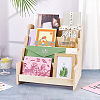 4-Tier Wood Display Riser Stands for Brochures ODIS-WH0001-94-3