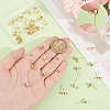 Brass Stud Earring Findings KK-UN0002-79-5