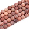 Natural Pink Aventurine Beads Strands LS-G-G716-01-6mm-4