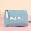 Waterproof Canvas Cosmetic Zipper Bags PW-WG637D7-07-1