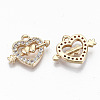 Brass Micro Pave Cubic Zirconia Pendants X-KK-S359-018-RS-2