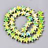 Spray Painted Synthetic Turquoise Beads Strands LS-UNKW-T001-11C-2
