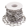 304 Stainless Steel Paperclip Chains CHS-YS0001-02P-2