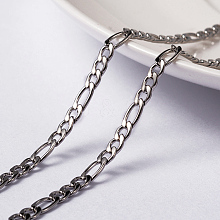 304 Stainless Steel Figaro Chains CHS-L014-05P