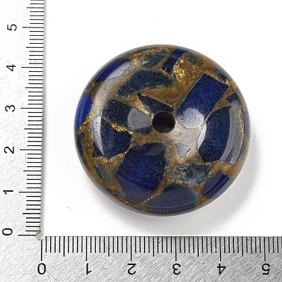 Synthetic Gold Clinquant Stone Pendants G-P549-03D-1