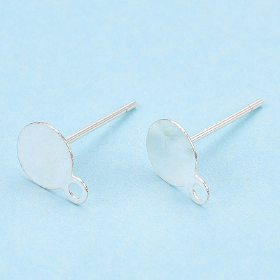 925 Sterling Silver Stud Earring Settings STER-T005-02A-1