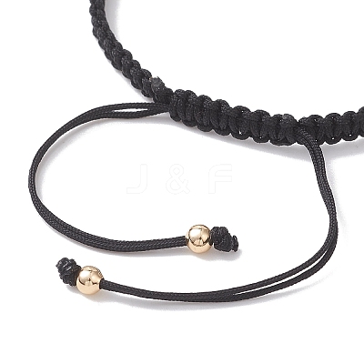 Brass Beaded Braided Bead Bracelets BJEW-JB12817-02-1