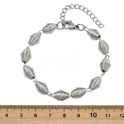 304 Stainless Steel Chain Bracelets for Women Men BJEW-Z143-27P-1