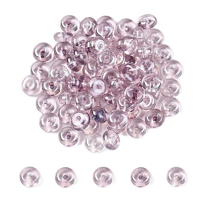 Transparent Dyed Colours Glass Seed Beads SEED-T007-02J-1