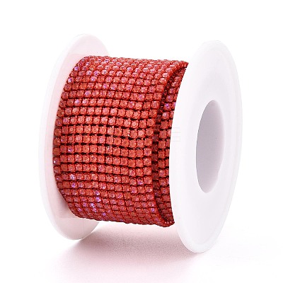 Iron Rhinestone Cup Chains CH-T006-05B-18-1