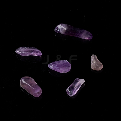 Natural Amethyst Chip Beads G-M364-12A-1
