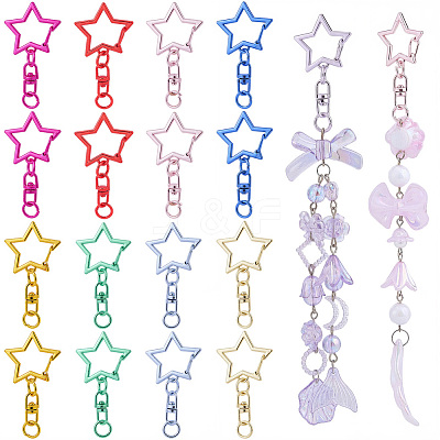 30Pcs Alloy Swivel Clasps FIND-SP0005-14-1