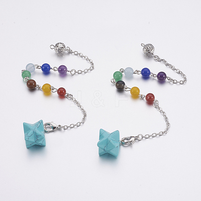Synthetic Turquoise Dowsing Pendulums MAK-P009-C02-1