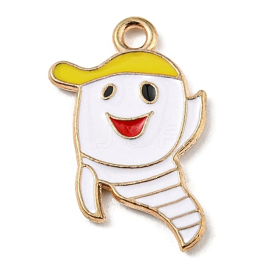 Alloy Enamel Pendants ENAM-G218-C08-1