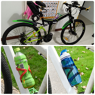 Aluminum Alloy Bicycle Drink Water Bottle Cup Holder Cage AJEW-WH0143-30E-1