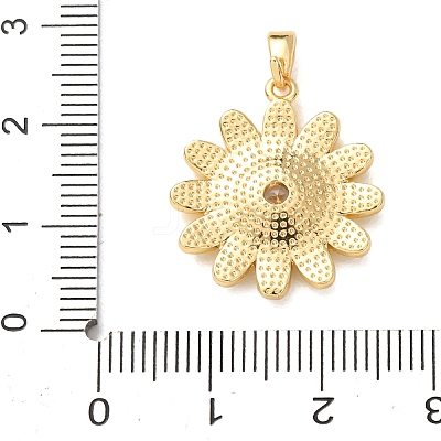 Brass Micro Pave Clear Cubic Zirconia Pendants LS-KK-E803-02G-A-1