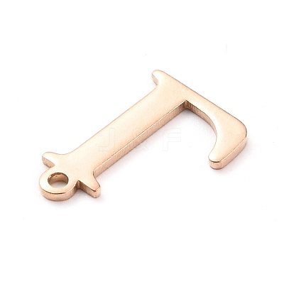 PVD Vacuum Plating  304 Stainless Steel Charms STAS-H112-L-RG-1