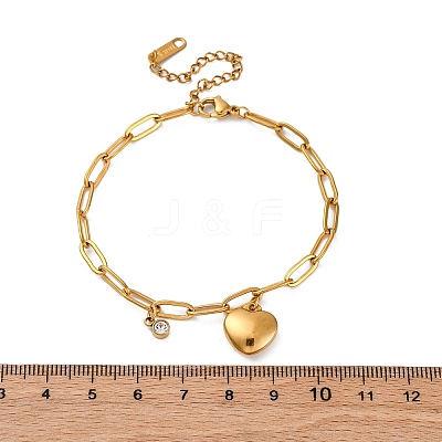 304 Stainless Steel Charm Bracelets STAS-D152-01G-1