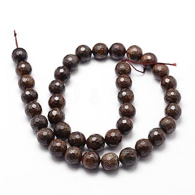 Natural Bronzite Beads Strands G-D840-18-8mm-1
