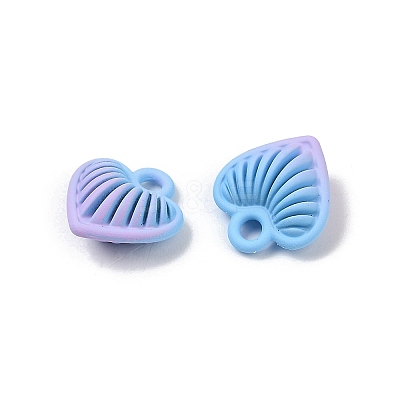 Spray Painted Alloy Pendants PALLOY-S038-15C-1