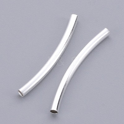 Curved Brass Tube Beads EC297-S-1
