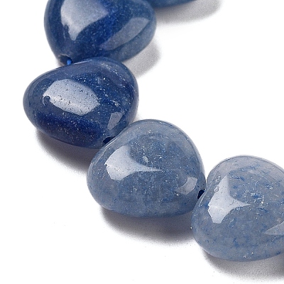 Dyed & Heated Natural Blue Aventurine Beads Strands G-B022-34C-1