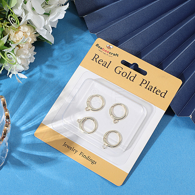 6Pcs Brass Spring Gate Rings KK-BBC0020-04-1