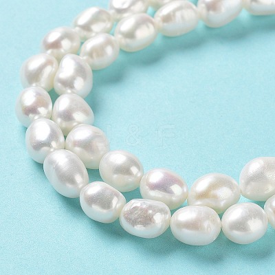 Natural Cultured Freshwater Pearl Beads Strands PEAR-Z002-09-1
